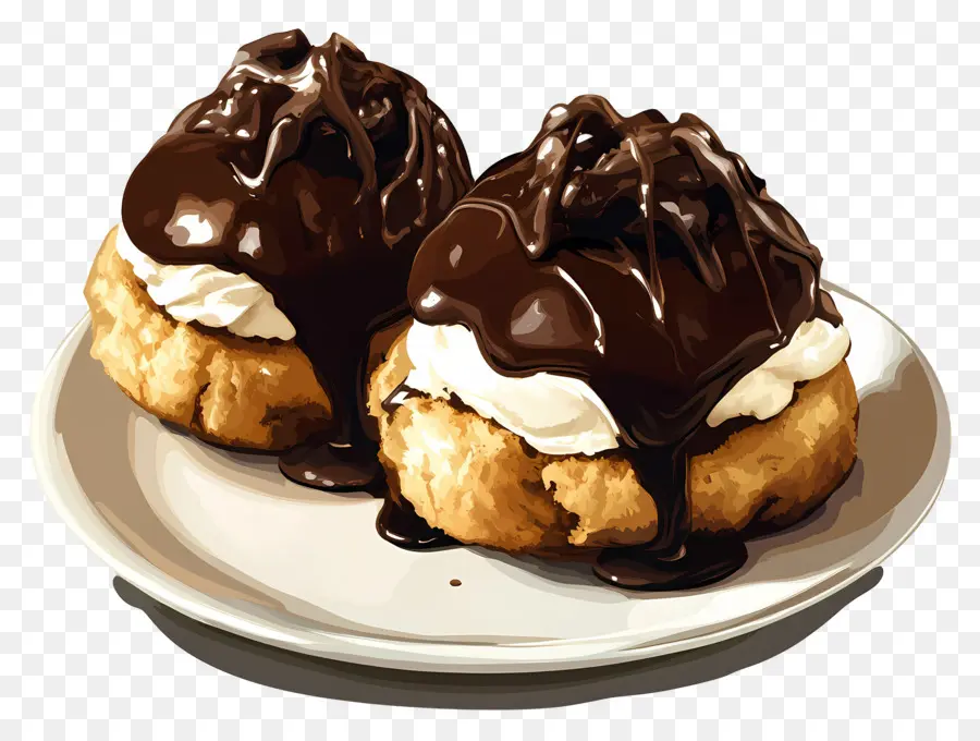 Profiterol，Kremalı Puf PNG