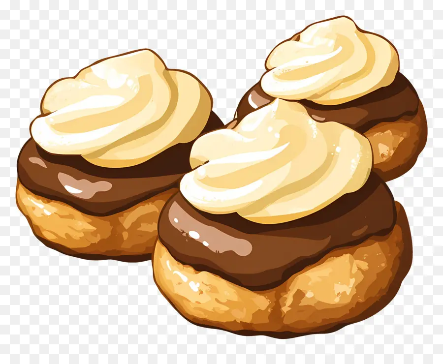 Profiterol，Kremalı Puf PNG