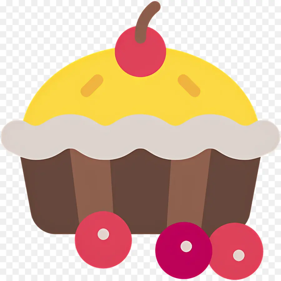 Kirazlı Turta，Kirazlı Cupcake PNG