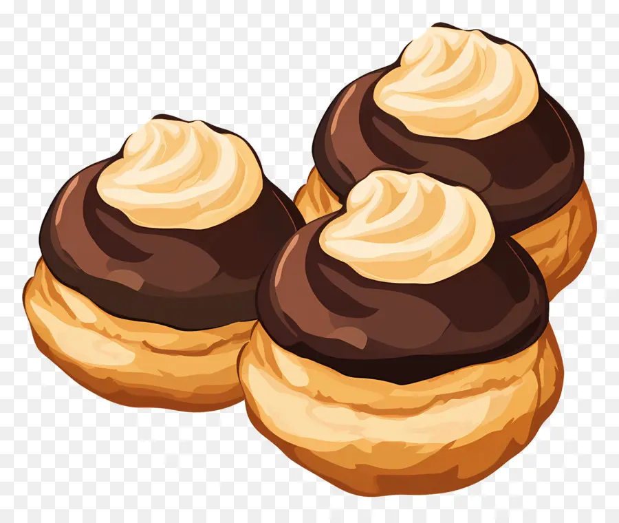 Profiterol，Kremalı Puf PNG