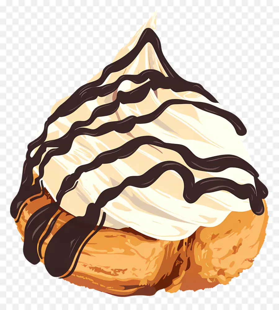 Profiterol，Kremalı Pasta PNG