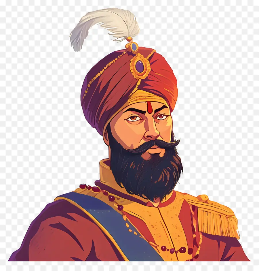 Guru Govind Singh Jayanti，Tarihsel Figür PNG