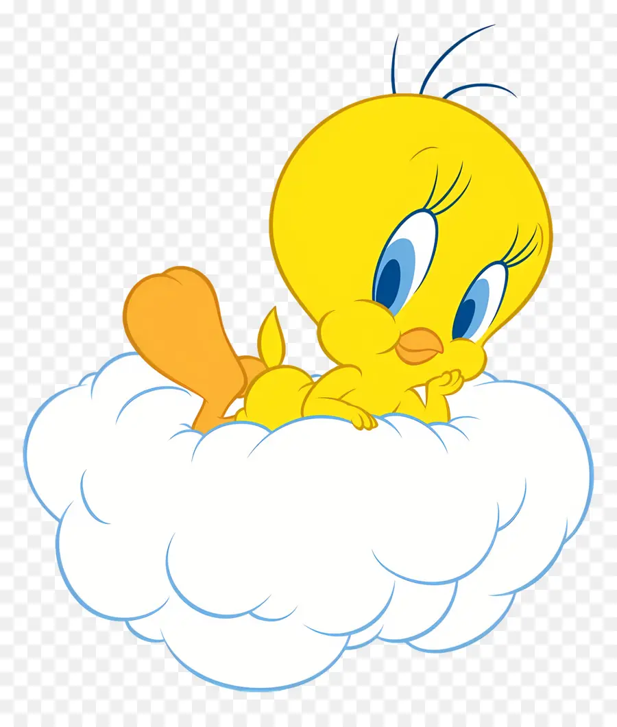 Tweety，Buluttaki Sarı Kuş PNG