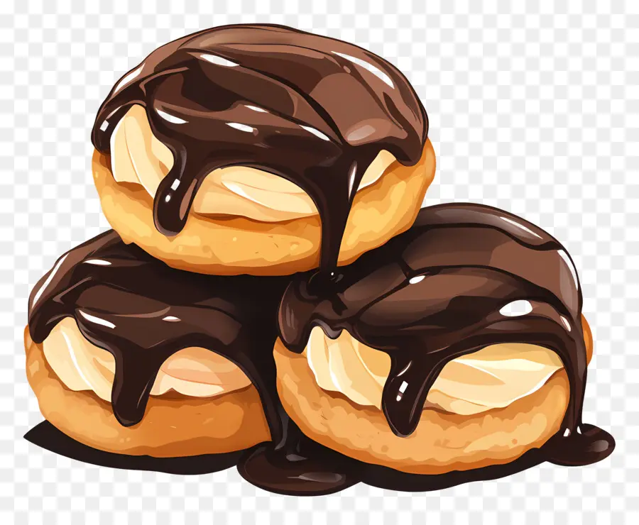 Profiterol，Çikolatalı Çörek PNG