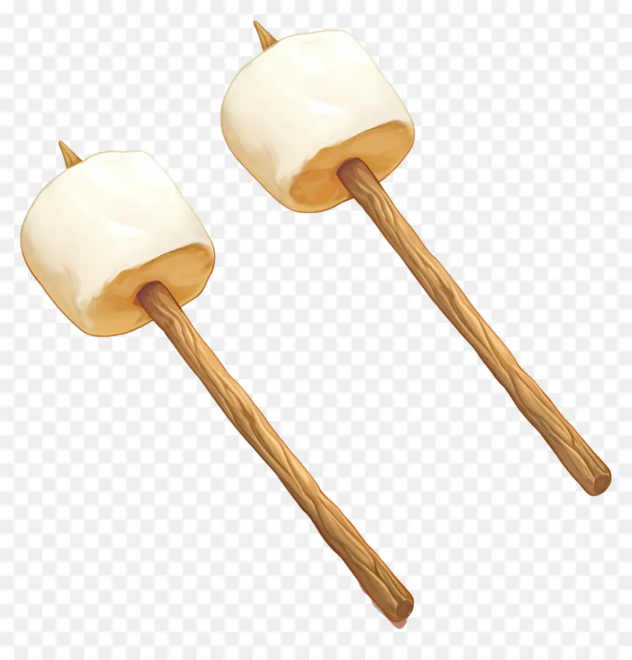 şekerleme，Çubuklarda Marshmallow PNG