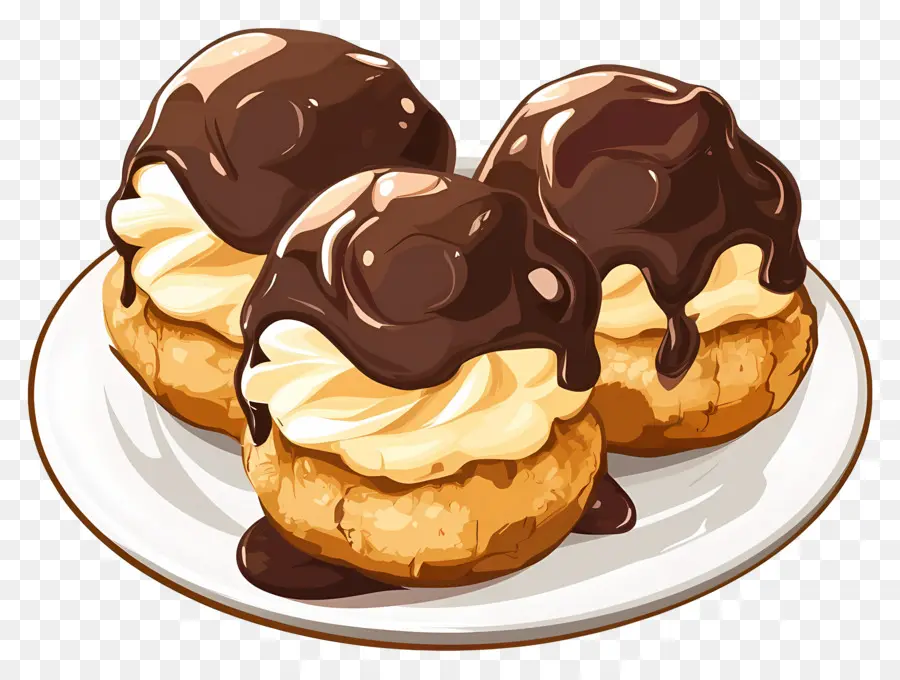 Profiterol，Kremalı Puf PNG