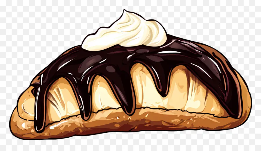 Profiterol，Çikolatalı Kruvasan PNG