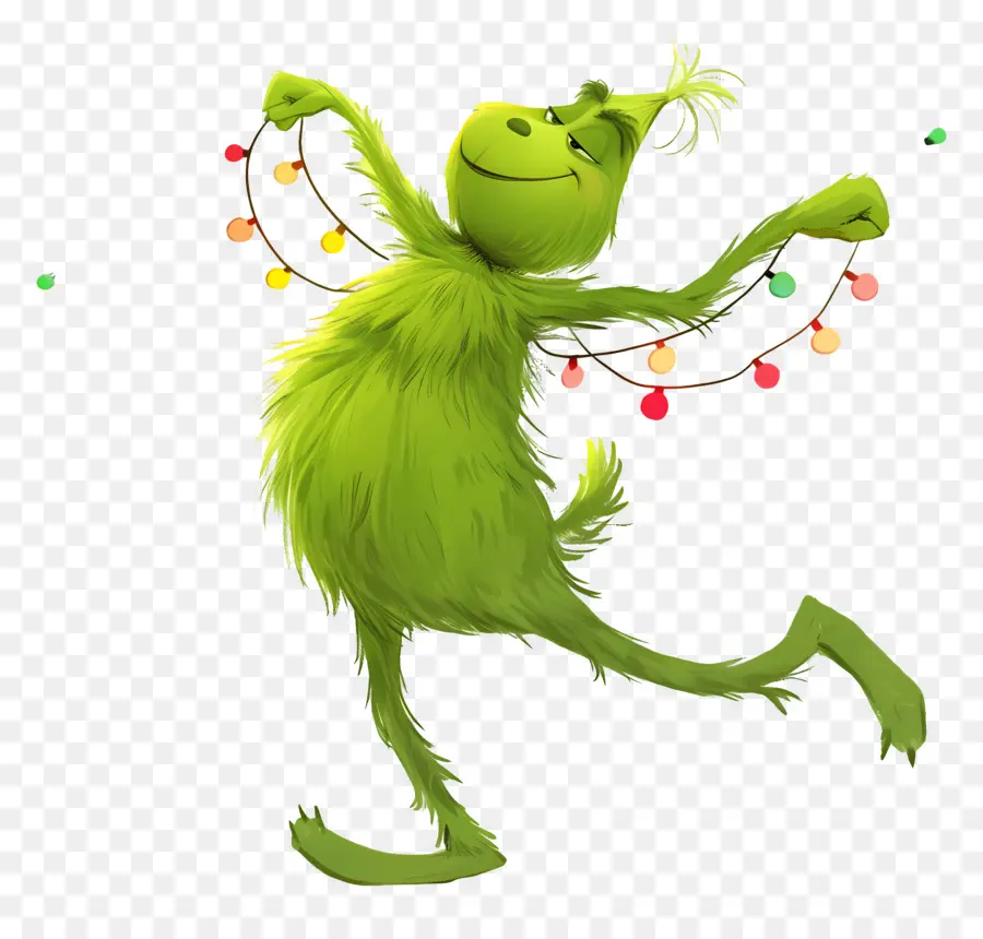 Karikatür Grinch，Yeşil Karakter PNG