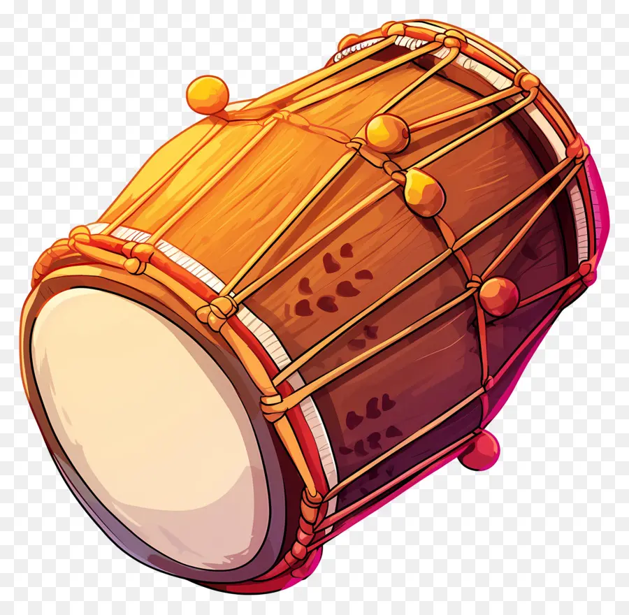 Dhol Lohri，Kahverengi Davul PNG