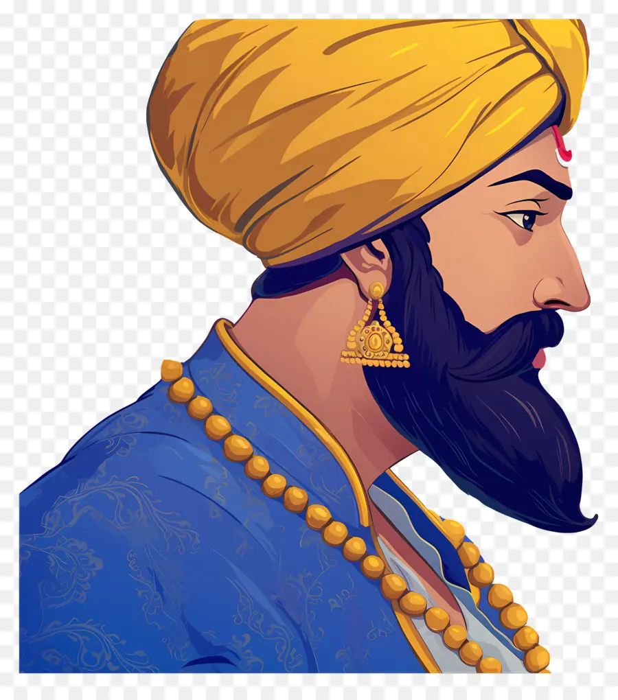 Guru Govind Singh Jayanti，Türbanlı Adam PNG