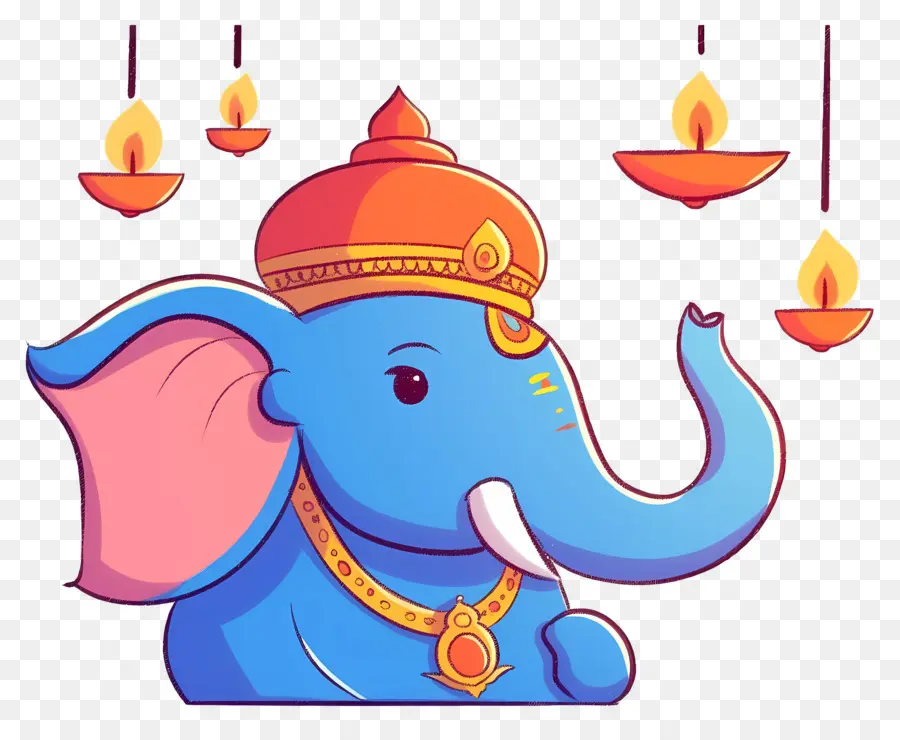 Ganesha Chaturthi，Lambalı Fil Kafası PNG