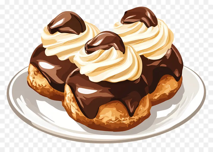 Profiterol，Kremalı Puf PNG