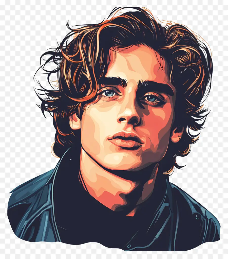 Timothee Chalamet，Renkli Portre PNG