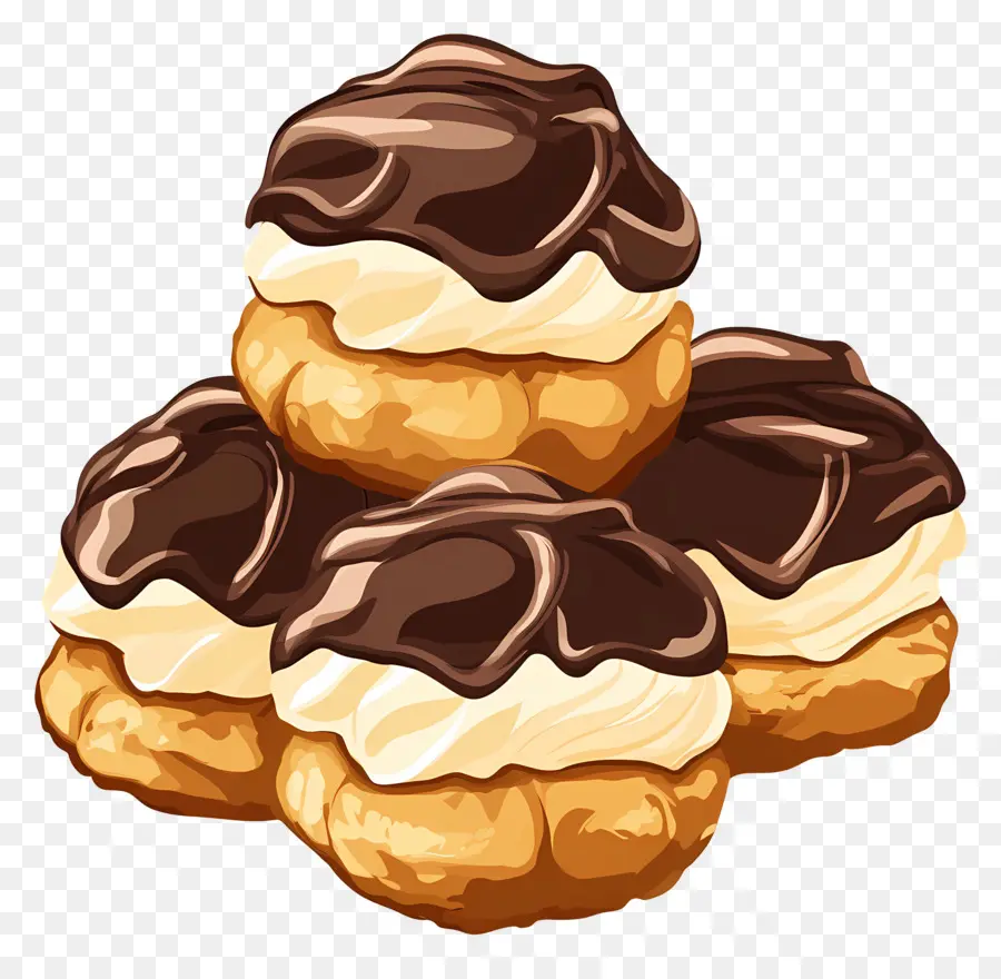 Profiterol，Kremalı Puf PNG