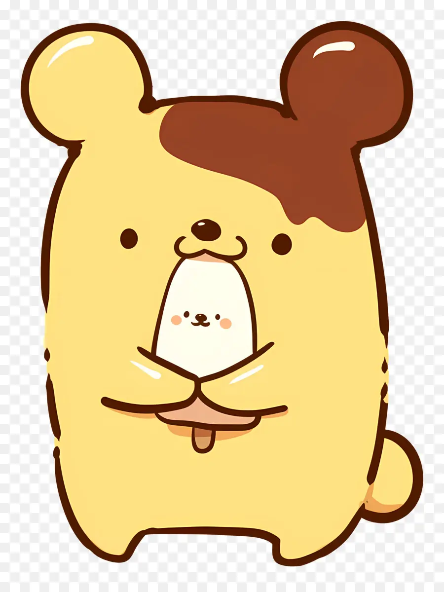 Pompompurin，Sevimli Ayı Doodle PNG