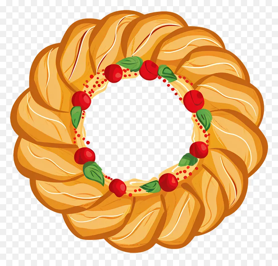 İspanyol Noel Ekmeği，Pasta Çelengi PNG