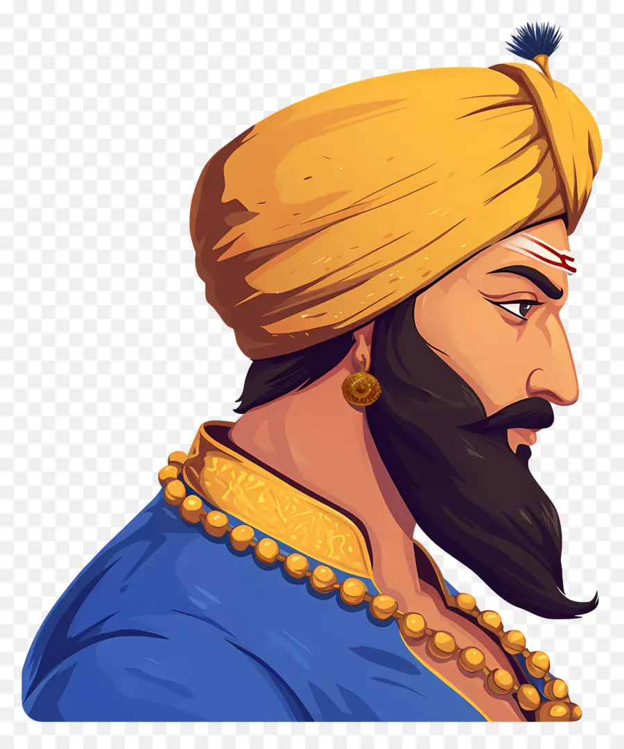 Guru Govind Singh Jayanti，Türbanlı Adam PNG