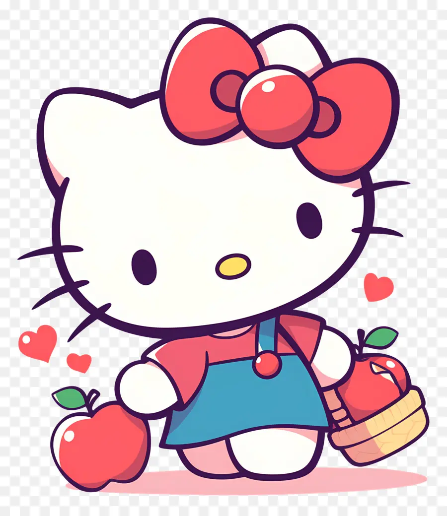 Sevimli Hello Kitty，Merhaba Kitty PNG