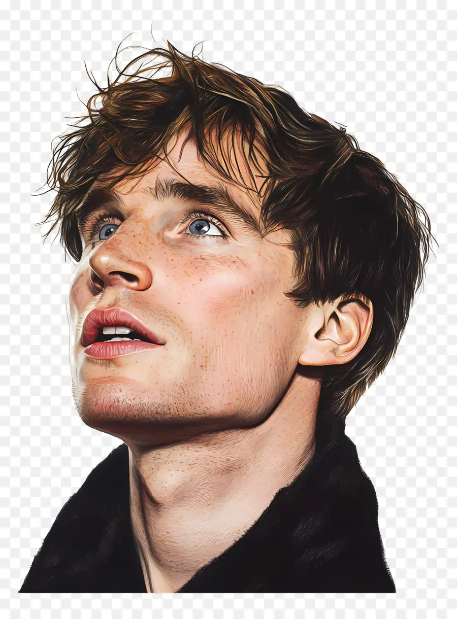 Eddie Redmayne，Renkli Portre PNG