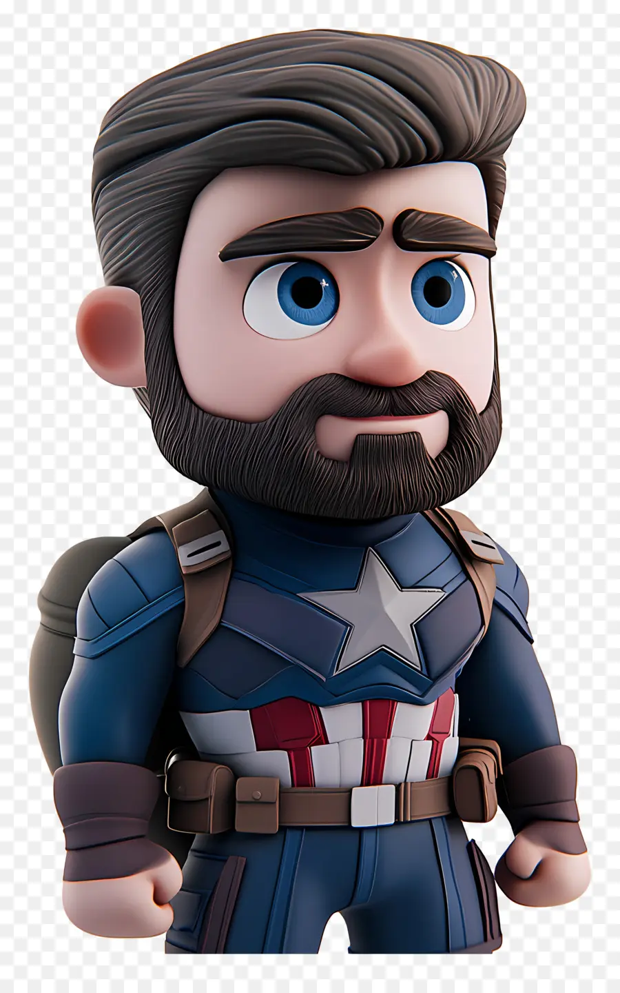 Chris Evans，Sakallı Chibi Kahramanı PNG