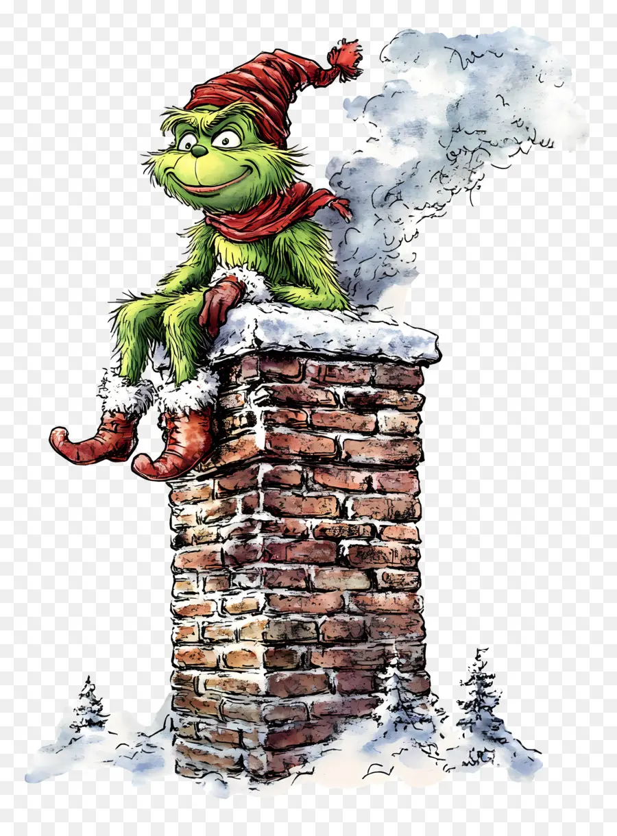 Noel Baba Grinch，Yeşil Yaratık PNG