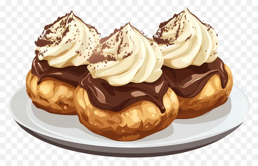 Profiterol，Kremalı Puf PNG