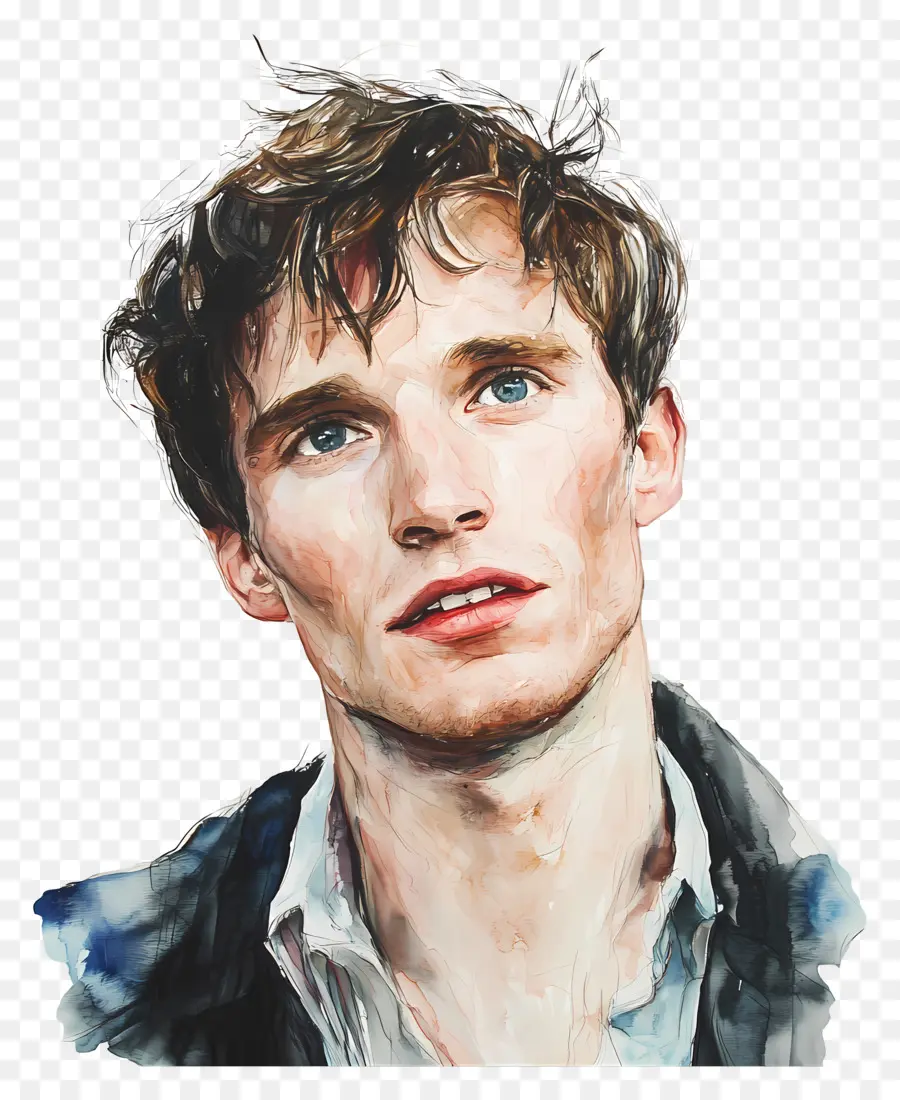 Eddie Redmayne，Suluboya Portre PNG