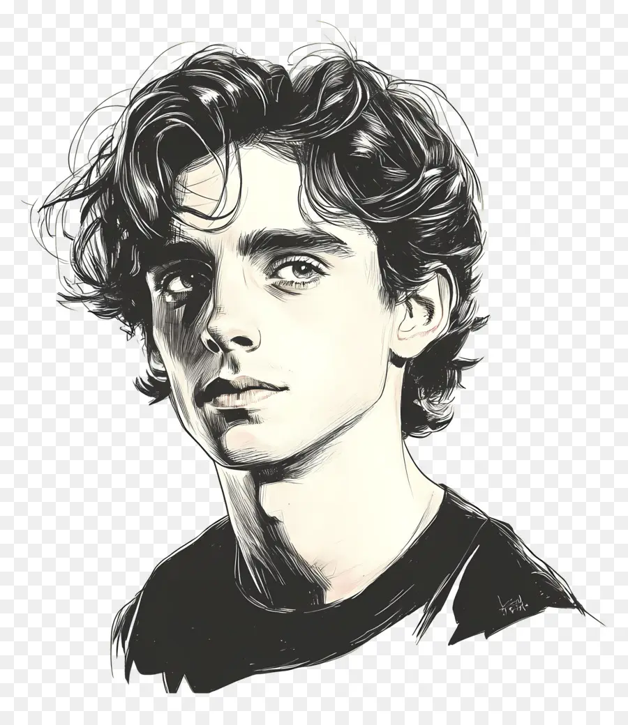 Timothee Chalamet，Renkli Portre PNG