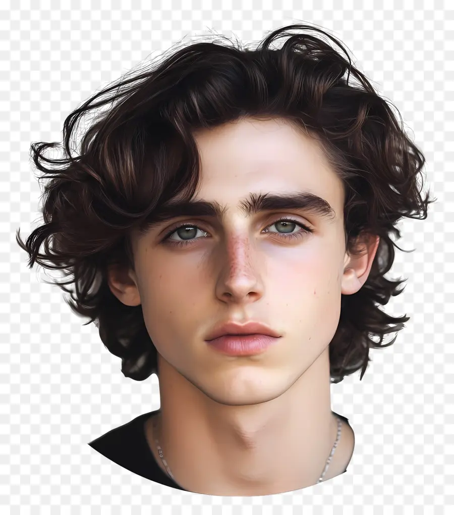 Timothee Chalamet，Genç Adamın Gerçekçi Portresi PNG