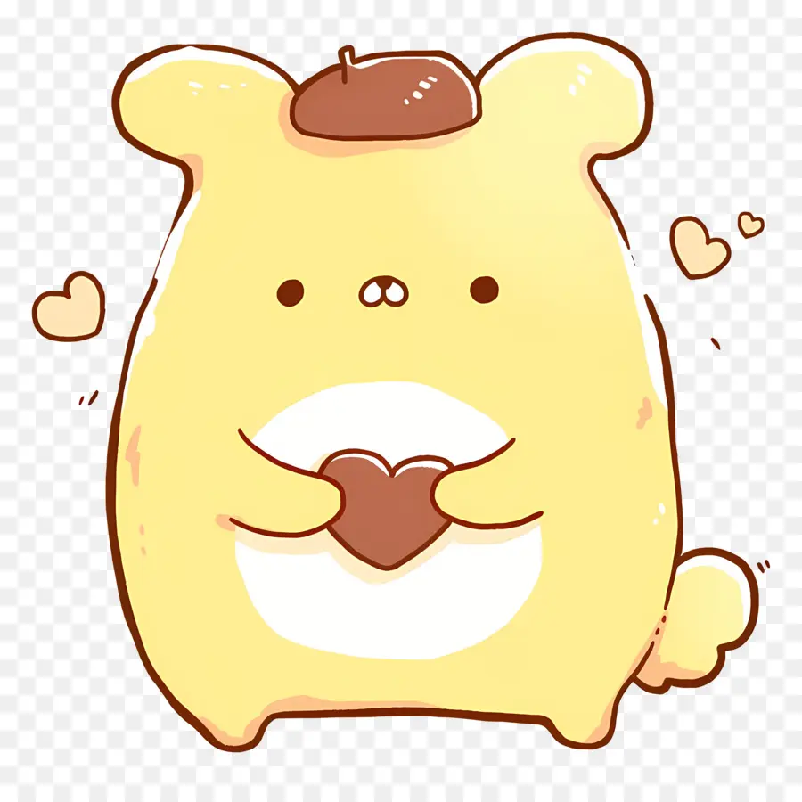 Pompompurin，Sevimli Ayı Doodle PNG