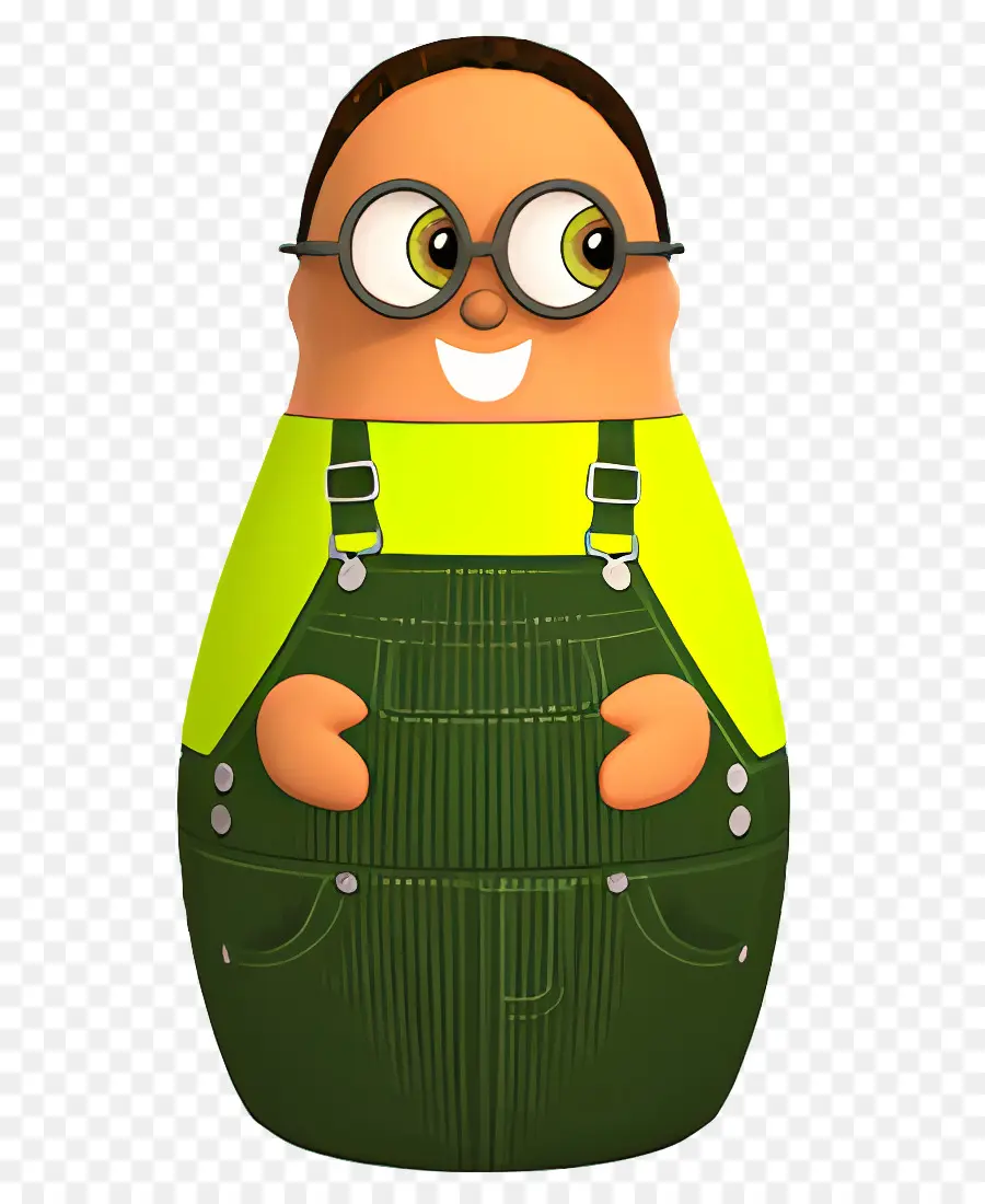 Higglytown Kahramanları，Yeşil Tulumlu çizgi Film Karakteri PNG