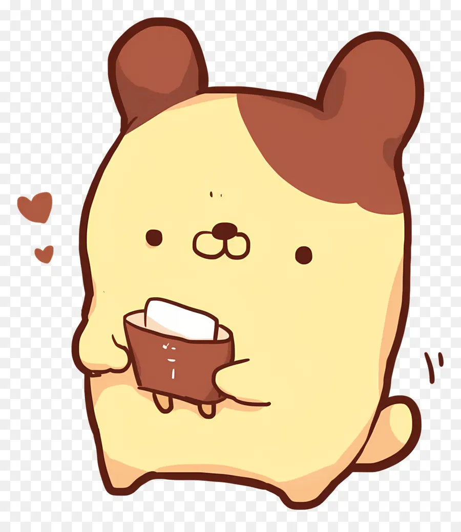 Pompompurin，Çikolatalı Sevimli Köpek PNG