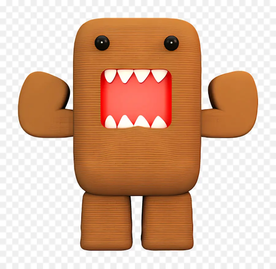 Domo Kun，Kahverengi Canavar PNG