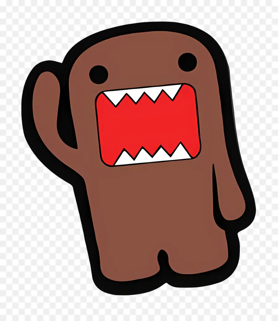 Domo Kun，Kahverengi Canavar PNG