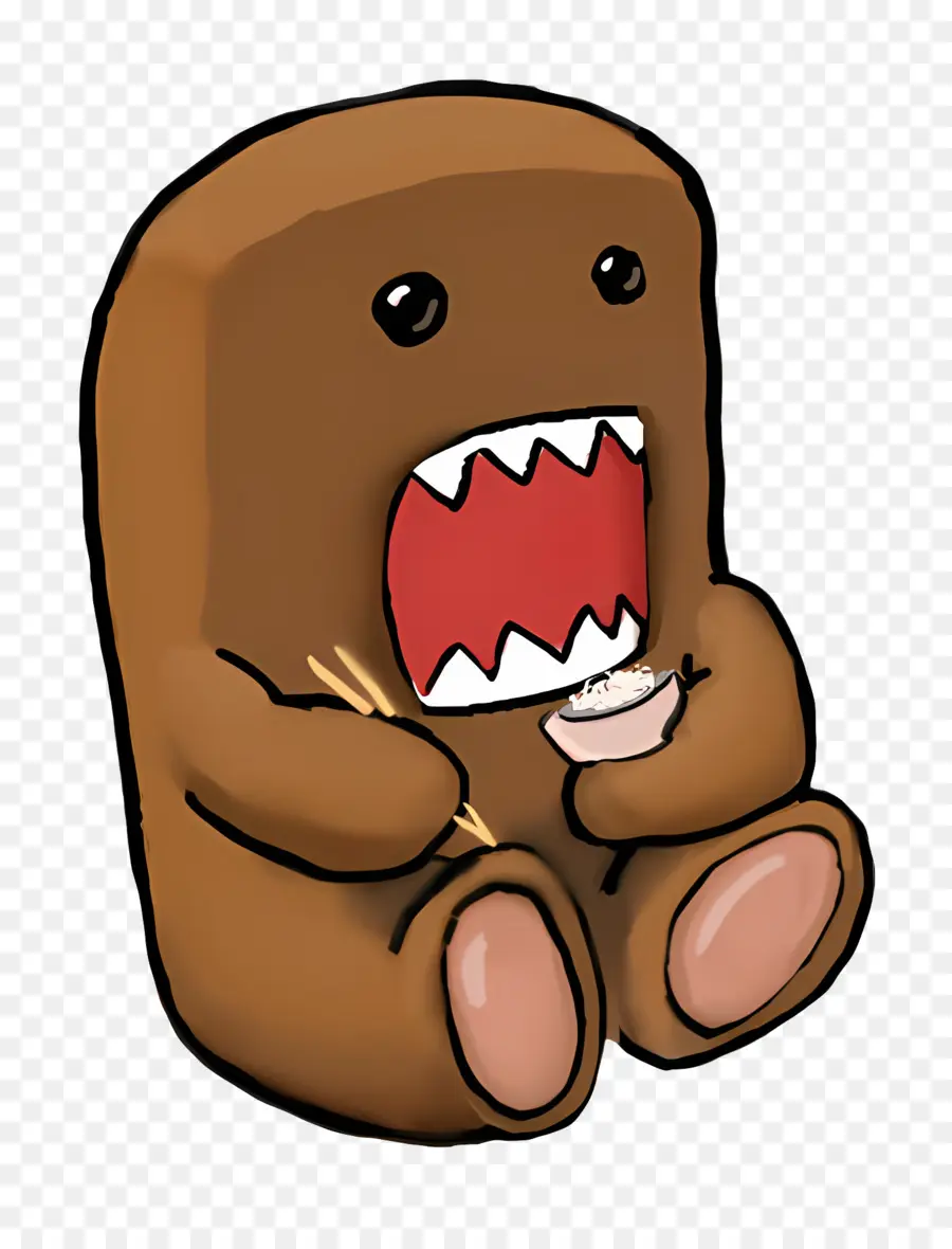 Domo Kun，Kahverengi Canavar PNG