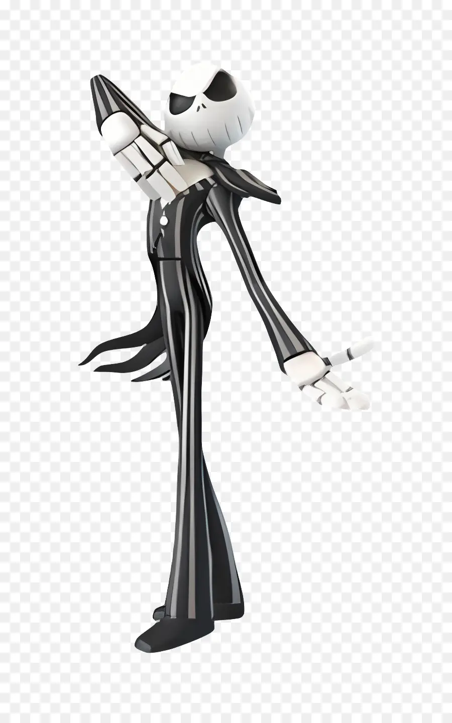 Jack Skellington，Çizgili Takım Elbiseli Iskelet Karakteri PNG