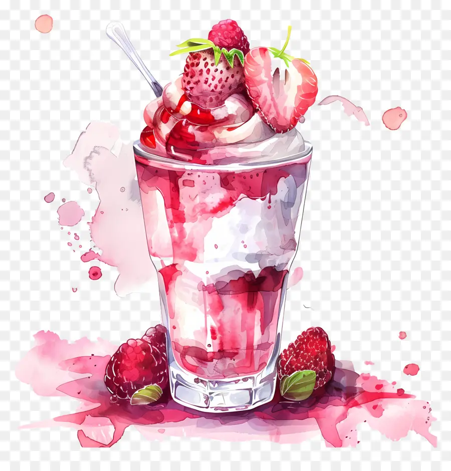 Ulusal Parfe Günü，Meyveli Smoothie PNG