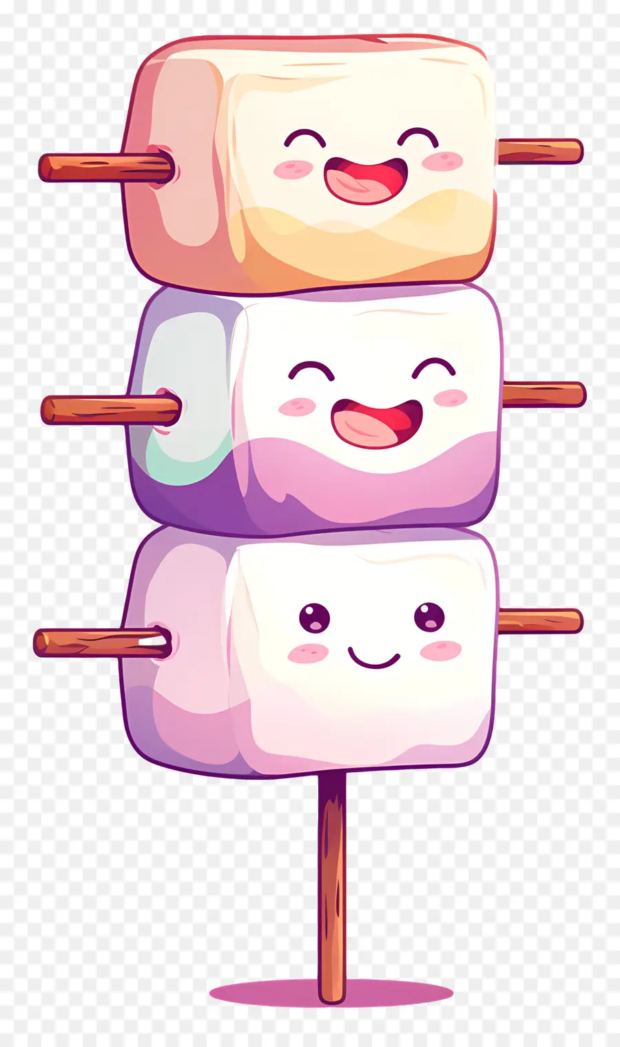 Sevimli şekerlemeler，Marshmallow PNG