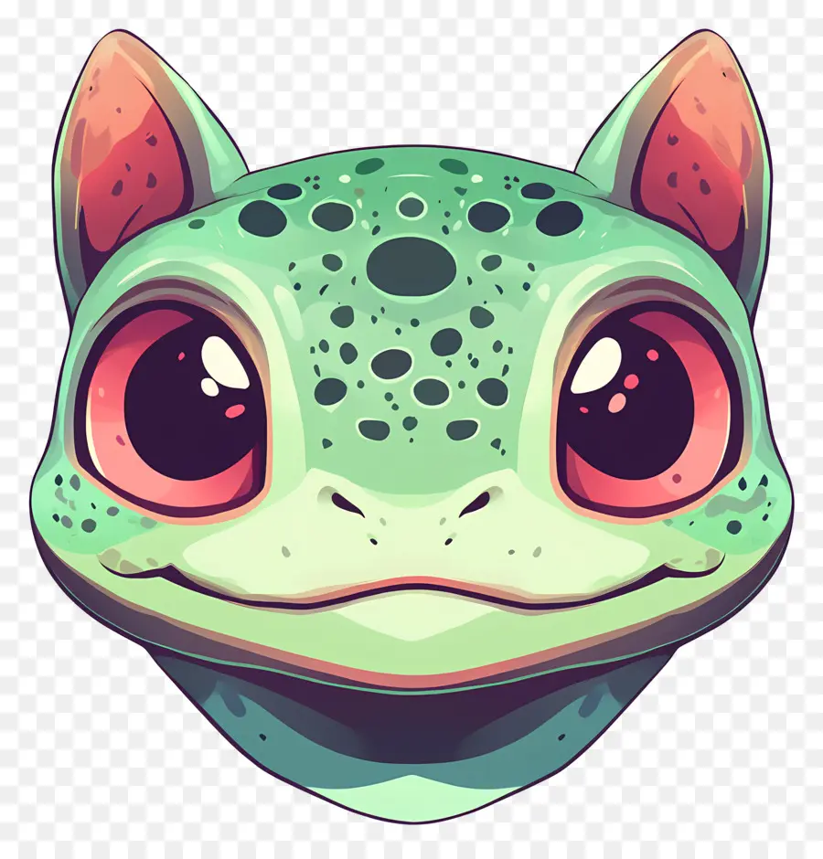 Bulbasaur，Karikatür Sürüngen Yüz PNG