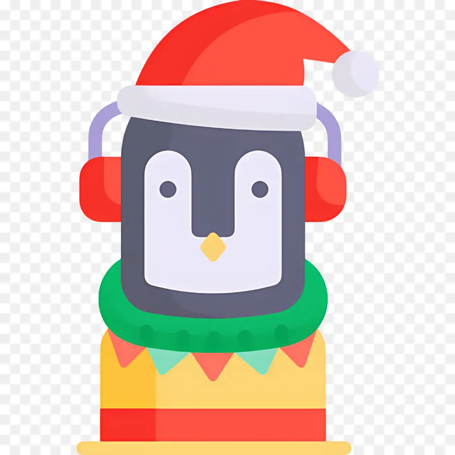 Noel Pengueni，Noel Baba şapkalı Penguen PNG