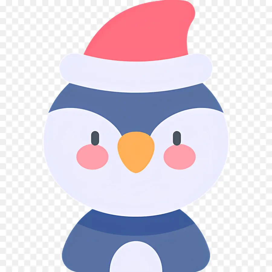 Noel Pengueni，Kırmızı Şapkalı Penguen PNG