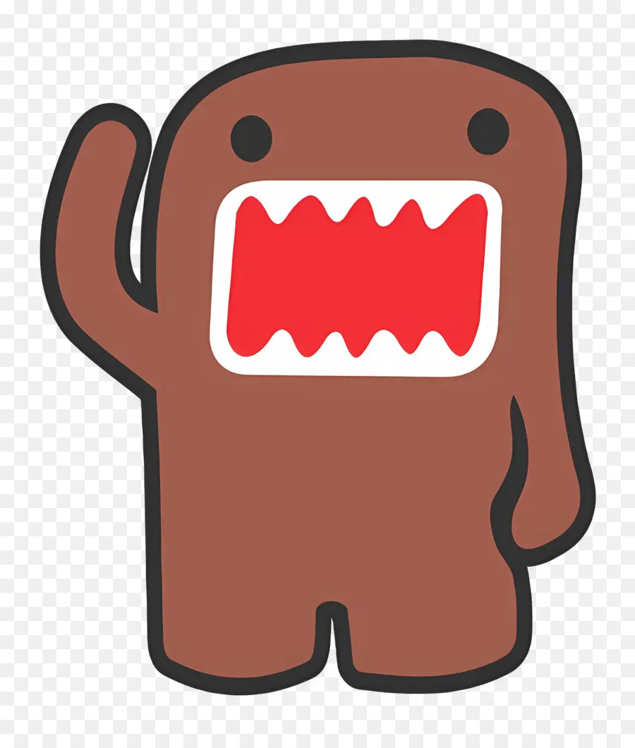 Domo Kun，Kahverengi Canavar PNG