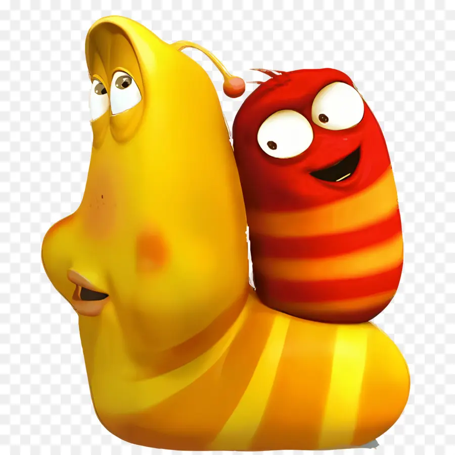 Larva，Sarı Ve Kırmızı Larvalar PNG