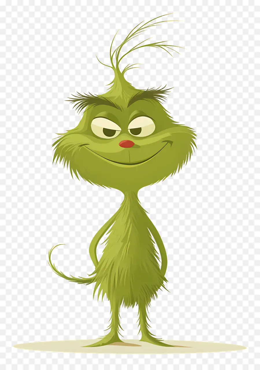 Karikatür Grinch，Yeşil Karakter PNG