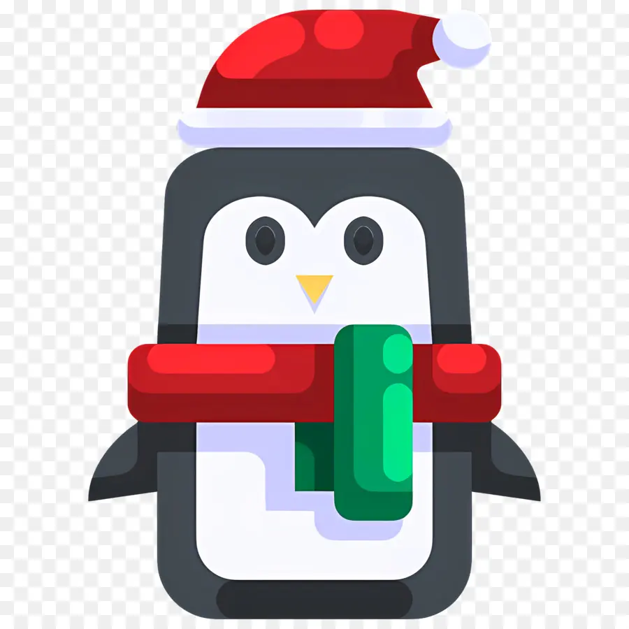 Noel Pengueni，Noel Baba şapkalı Penguen PNG