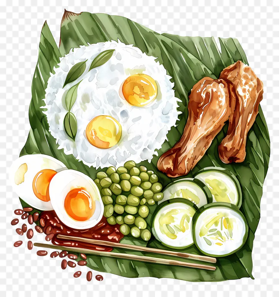 Nasi Lemak，Yiyecek PNG