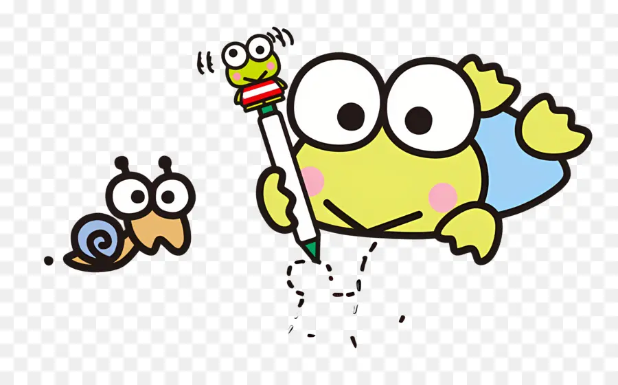 Keroppi，Karikatür Kurbağa PNG