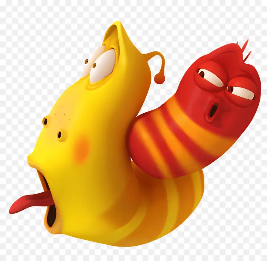 Larva，Kırmızı Ve Sarı Larvalar PNG