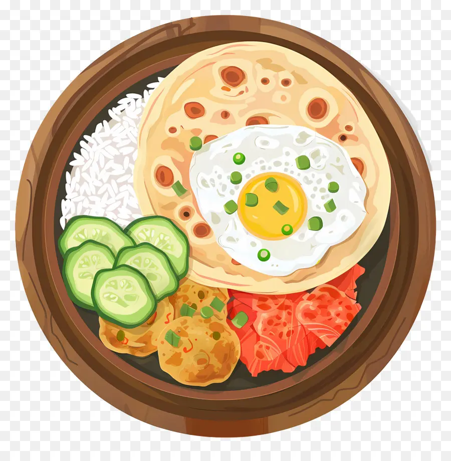 Nasi Lemak，Pirinç Ve Yumurta PNG