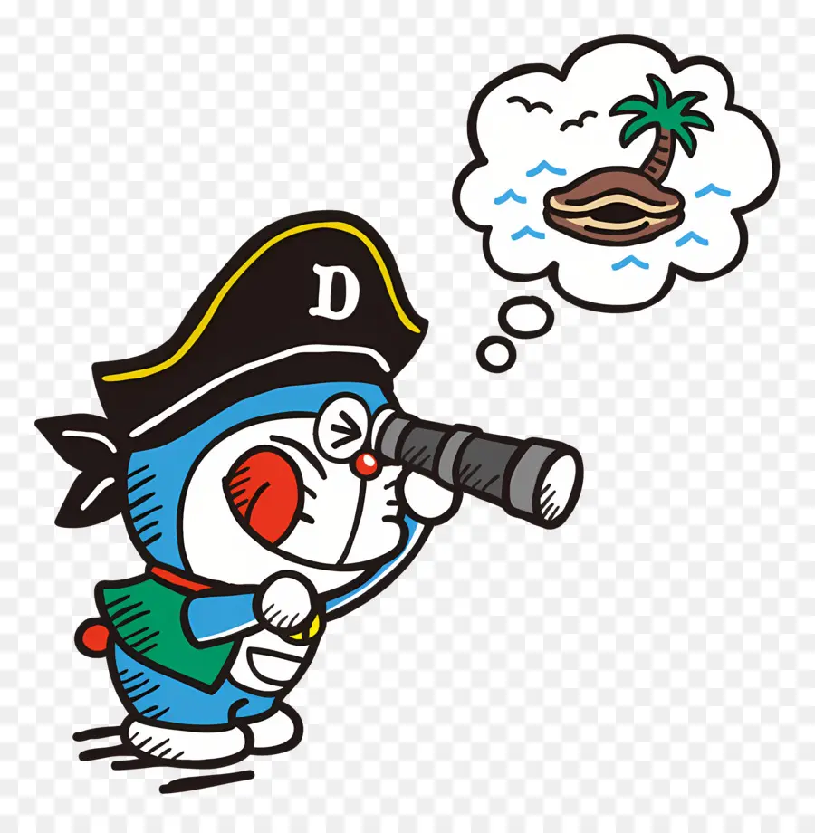 Doraemon，Korsan Karakteri PNG